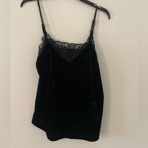 Black felt camisole size large